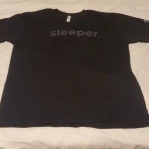 American Apparel Sleeper Graphic T-Shirt in Black Size XL NWOT